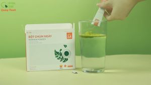 Bột Chùm Ngây Sấy Lạnh Quảng Thanh Hộp 45g (15 gói x 3g) - Bột dinh dưỡng ăn dặm cho bé tăng cường sức khỏe