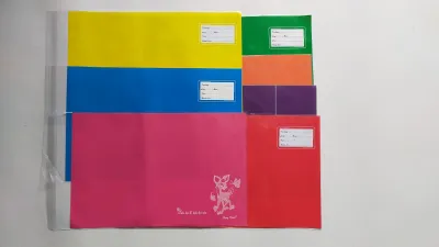 10 Cái Bao Tập Vở Màu Có Lồng Kiếng Trong