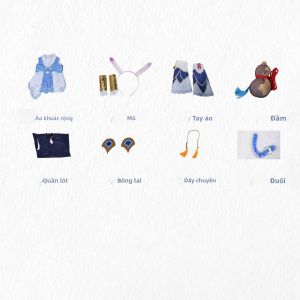 Bailu Trang Phục Hóa Trang Cho Nữ Honkai Ngôi Sao Đường Sắt Carnival Đồng Nhất Người Lớn Anime Halloween Hóa Trang Nhân Vật Trò Chơi Bộ