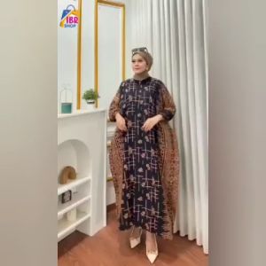 Gamis Kaftan Wanita Terbaru / Gamis Kondangan Bahan Rayon All Size