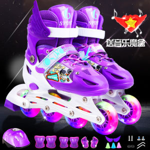 Giày Trượt Ván Đứng Cho Trẻ Em Mới Bắt Đầu Bộ Đồ Trượt Ván Thẳng Giày Trượt Patin Cho Bé Trai Và Bé Gái Từ 3 Đến 12 Tuổi