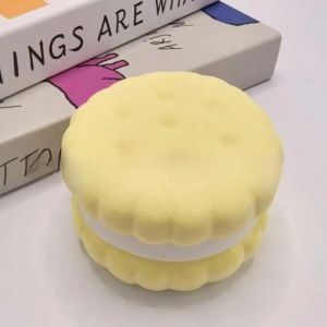 Creative Simulated Sandwich Biscuit Squeeze Toy Soft Slow Rising Feature Slow Rising Toy Stress Relief Simulation Biscuit