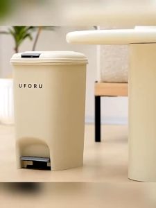 Shiok Living 🚀 Foot Pedal Hygiene Durable Luxury Design With Cover Large Capacity  Kitchen Trash Can