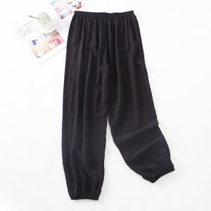 plus Size Mens Sleepwear Summer Long Pants Home Leisure Artificial Cotton Silk Loose Fit Comfortable Home Pants