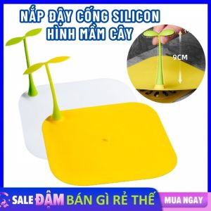 Nắp Đậy Cống Thoát Nước Ngăn Mùi Hôi Bằng Silicon Hình Mầm Cây - Miếng Silicone Đậy Nắp Cống Thoát Nướ Sàn Khử Mùi  Côn Trùng Cho Nhà Vệ Sinh.