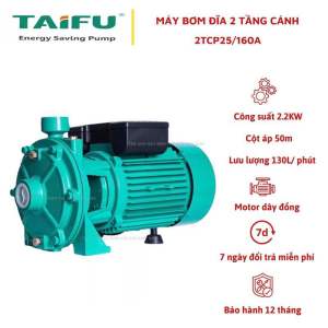 Máy bơm nước ly tâm bơm đĩa đa tầng cánh 2.2Kw (3HP) cánh đồng TAIFU 2TCP25/160A - Bảo hành 1 năm ( Cam kết hàng chính hãng )