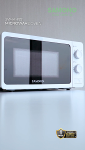 SAMONO Microwave 23L Hemat Daya 450 Watt 5 Tingkat Panas White Garansi 1 Tahun SW-MW23