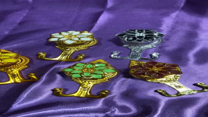 hook melati plastik aster/bahan plastik/cantolan tali gorden/cantolan cantik