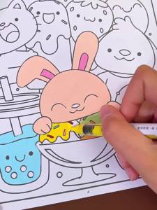 Sách Vẽ Tranh Dễ Thương Thoải Mái Cho Trẻ Em Giáo Dục Sớm Khai Sáng Sách Tranh Tô Màu Thân Thiện Với Trường Học Người Bạn Thân Thiện
