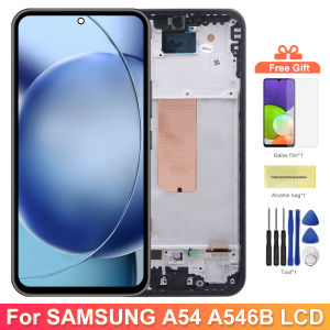 For Samsung Galaxy A54 A546B A546B/DS LCD Display Digital Touch Screen with Frame for Samsung A54 Screen Replacement