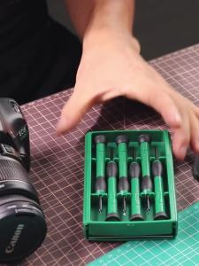 LAOA | LAOA 6PCS Precision Screwdriver Set CR-VMagnetic Tips Sliding Case Repair Tool Kit for Phone Watch Electronics PH000-SL1.4