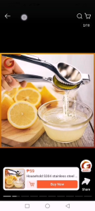 Luckylkh2 Stainless Steel Lemon Clip Manual Juicer Fruit Squeezer aluminum juicer