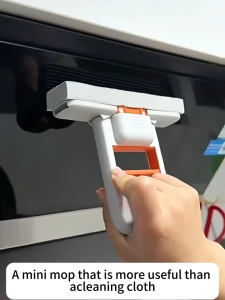 Mini Squeeze Cleaning Mop Portable Sponge Mop Handheld Household Cleaning Tool Mop Kecil Pembersih Meja 迷你挤压手持拖把