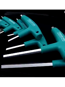 5pcs T Handle Hex Wrench Set Allen Key Industrial Grade Hex Screwdriver Tool 2.5/3/4/5/6mm