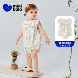 MINI BALA | Bộ Đồ Bé Yêu Dạng Collar Hoa Cánh Sen Nhỏ Xinh