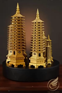 Decor Phong Thủy Tháp Văn Xương Cỡ Lớn Trang Trí Vượng Công Danh Tài Lộc Quà Tặng Bằng Đồng - Đồ Đồng Thuận Tâm