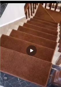 Thảm Cầu Thang Không Ồn Màu Thảm Tự Dính Có Thể Giặt Được Thang Gạch Trong Nhà Thang Chống Trượt Cao Cấp Tùy Chỉnh Hình Dạng Đặc Biệt