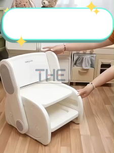 THE L41cm Dual-Function Kids Step Stool And Chair Children Foldable Chair Kids Footstool Ladder