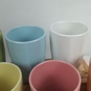 แก้วเซรามิค แก้วมัค ก้นจีบ ทรงโบราณ บรรจุ 400 - 500 ml. แก้วน้ำ แก้วกาแฟ สไตล์วินเทจ เข้าไมโครเวฟได้