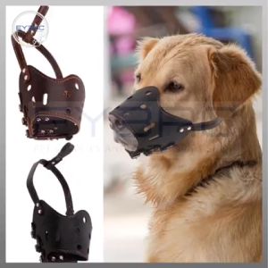 Pet Anti-Bite PU Leather Muzzle