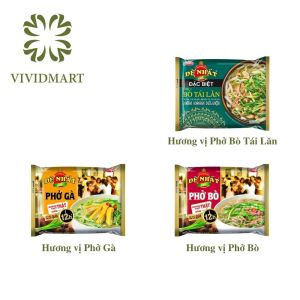 [GÓI LẺ] - ACECOOK - Phở Đệ Nhất 4 vị: bò gà bò tái lăn lõi bò gầu giòn (không thịt) Đệ Nhất Phở (65g-68g/gói)