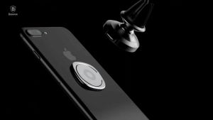Universal Mini Phone Ring Finger Ring Holder Metal Phone Stand Mount Portable Ring Holder Finger Ring Holder Stand Grip 360 Degree Rotatable for Mobile Phone Car Magnetic Mount Phone Back Sticker Ultra-thin