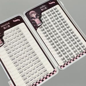 ขนตาปลอม 7-12 มม. ความยาวผสม รูปทรง C สีดำ สำหรับผู้หญิงและเด็กผู้หญิง ให้ลุคธรรมชาติ เหมาะสำหรับงานปาร์ตี้และแต่งหน้า