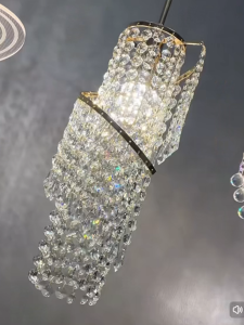 Modern Bedroom Bedside Pendant Light Living Room Simple Creative Lamp LED Luxury Crystal Dining Room Chandelier