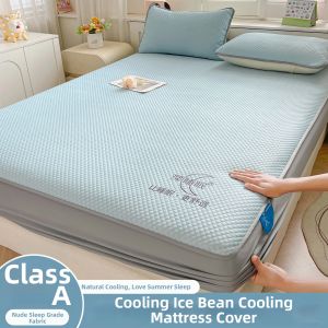 BEIPIN | Summer Cool Ice Silk Mat Air Conditioned Bed Sheet Machine Washable