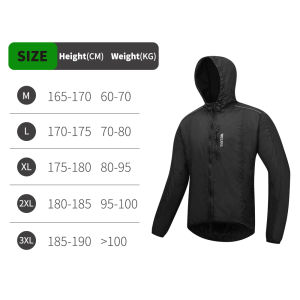 WOSAWE | WOSAWE Men Cycling Jacket Lightweight Portable Breathable Windbreaker MTB Coat Summer Autumn Outdoor Sports Cycling Clothing