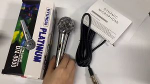 Hyudai Platinum DM-8000 Professional Microphone High Quality Universal System Dynamic Wired Microphone High Fidelity Sound Quality