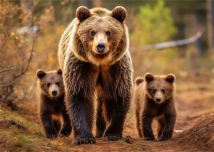 BILIBILI | Nature Wildlife Canvas Art Print Lions Tigers Wolf Coyote Leopard Polar Bear Family HD Poster for Living Room Wall