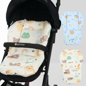 Baby Cushion for High Chair Baby Stroller Seat Cushion Cute Animal Pattern Cushion Soft Double-Sided Thick Cushion Breathable