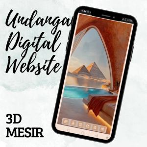 Surat Undangan Digital Website Pernikahan Islam 3d Animasi Mesir Wedding Video Motion Link Wa Online