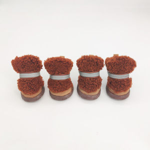 Teddy Velvet Winter Pet Shoes Non-Slip Dog Cotton Boots Small Breed Snow Boots for Bichon Puppy Warm Comfortable Dog Footwear