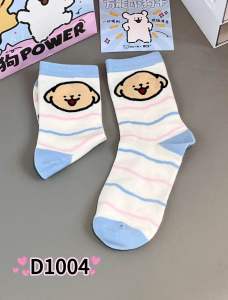 Line puppy socks dopamine all-match socks womens couple socks cartoon mid-tube socks线条小狗袜子多巴胺百搭袜子女情侣袜卡通中筒袜