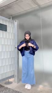 Celana Jeans Wanita Viral 2023: High Waist & Kulot