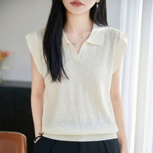 YUEXINYIRONG | Breathable and Slimming T-Shirt Polo Collar Sleeve Short Female Summer