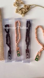 souvenir pernikahan isi 100pcs TASBIH 33 kemas mika - Panjang 20.5 cm, Lebar 2.5 cm - Termasuk Kemasan Box Mika