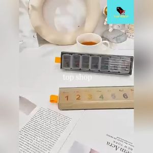 TOP SHOP 1pcs Medicine Box Portable Storage Box Sealed Tablets 7 Days A Week Pill Box 4colors