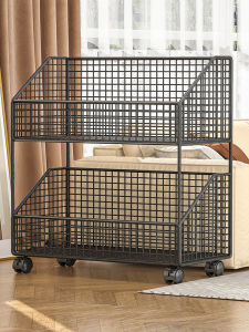 Mobile Snack Storage Rack with Wheels Simple Multi-layer Home Storage Organizer Easy-to-Use Compact Cart under Table Caddy