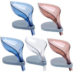 Fat Soap Box Scandinavian Creative Leaf Shaped Soap Box Bathroom Punch-Free Soap Holder Soap Box Bathroom Draining Laundry Soap Soap Box