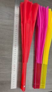 Kipas Tari Elegan - 31cm+12cm  (ABS Plastik) - Mudah Dibuka & Bunyi Nyaring