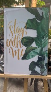 Bộ 6 tấm tranh treo tường trừu tượng (4 tấm 20x30cm + 2 tấm 30x40cm) trang trí phòng khách - phòng ngủ - văn phòng chất liệu gỗ in tráng gương