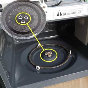9.6 inch Microwave Glass Turntable Plate Y type Microwave Glass Turntable Plate Replacement for Microwave