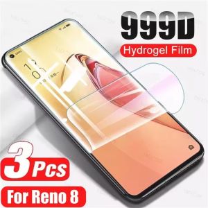 3Pcs HD Hydrogel Film For OPPO Reno 13 12 11 10 Pro Plus 9 5G 8T 7 Z Screen Protector