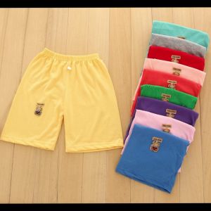 Kids High Quality Random Pants Fashioniable and Strechable Cotton Shorts Plain Color for Boys and Girls 0.5-6 Years Old