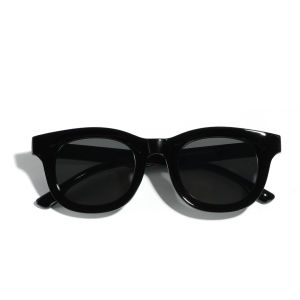 แว่นกันแดดกรอบหนาสีเหลืองสีเขียวสไตล์ย้อนยุค แว่นกันแดดแบบลำลองที่สวมใส่สบายและทันสมัย ​​สำหรับผู้ชายและผู้หญิง