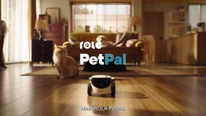 Enabot Rola Pet Pal AI Pet Robot Companion Camera With Treat Dispenser & Interactive Toy