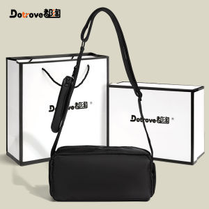 Capiekuri Sporty Oxford Fabric Small Square Bag Womens 2025 New Wide Shoulder Strap Pillow Bag Stripe Single Shoulder Slant Crossbody Bag